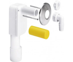 SIFON MASINA SPALAT INCASTRAT VIEGA CU FLANSA PERETE INOX, D 40-50 mm