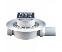 SIFON DE PARDOSEALA VIEGA ADVANTIX, CLAPETA ANTIMIROS, GRATAR INOX 100x100, PP 40/50 0,45 L/s