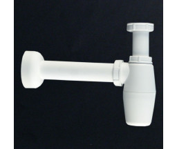 SIFON PENTRU SPALATOR VIEGA, TIP BUTELIE, PP ALB 1 1/2"x40