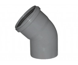 COT CANALIZARE PP, 45 GRADE, D 75 mm