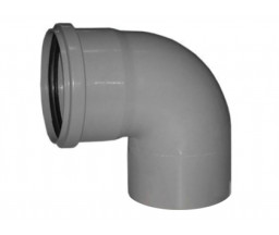 ОТВОД ПП, 87 ГРАДУСОВ, D 125 mm