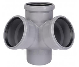 RAMIFICATIE DUBLA COLT CANALIZARE PP VALSIR, 67 GRADE, D 110x110x110 mm