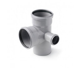RAMIFICATIE DUBLA REDUSA COLT CANALIZARE PP VALSIR, 67 GRADE, D 110x110x50 mm DX