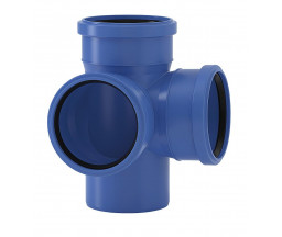 КРЕСТОВИНА ДВУХПЛОСКОСТНАЯ ПП ШУМОПОГЛАЩАЮЩАЯ, VALSIR TRIPLUS, 87 ГРАДУСОВ, D 110x110x110 mm