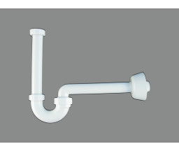 SIFON BIDEU PP ALB VALSIR, D 1 1/4"x32 mm