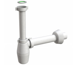 SIFON TIP BUTELIE PENTRU CHIUVETA, PP ALB, D 1 1/2"x40 mm