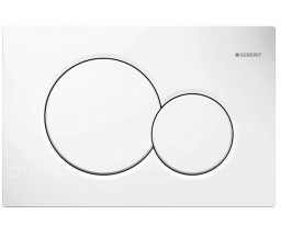 НАКЛАДНАЯ ПАНЕЛЬ ДЛЯ БАЧКА GEBERIT SIGMA01, БЕЛАЯ, ДВОЙНАЯ