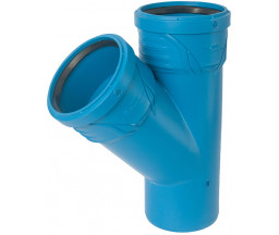 ТРОЙНИК ПП ШУМОПОГЛАЩАЮЩИЙ, PESTAN S LINE, 45 ГРАДУСОВ, D 90x50 mm