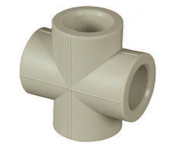 КРЕСТОВИНА PP-R FIRAT, СЕРАЯ, D 40 mm