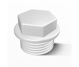 ЗАГЛУШКА С РЕЗЬБОЙ PP-R FIRAT, БЕЛАЯ, D 20x1/2" НР