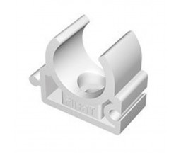 ХОМУТ ОДИНАРНЫЙ СЕРЫЙ, ДЛЯ ТРУБ PP-R, FIRAT, D 20 mm, 10 ШТУК