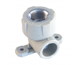 УГОЛ НАСТЕННЫЙ PP-R FIRAT, СЕРЫЙ, D 20x1/2" ВР