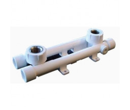 CONECTOR COMPLET DUBLU PENTRU BATERIE PP-R ALB, FIRAT, D 20x1/2"