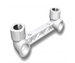 COT BATERIE DUBLU PP-R ALB FIRAT, D 25x1/2" FI