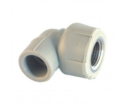 УГОЛ PP-R FIRAT, СЕРЫЙ, D 20x1/2" ВР