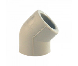 УГОЛ PP-R FIRAT, СЕРЫЙ, 45 ГРАДУСОВ, D 50 mm