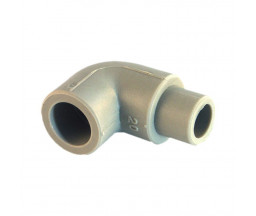 УГОЛ PP-R FIRAT, СЕРЫЙ, 90 ГРАДУСОВ, D 20 mm НВ