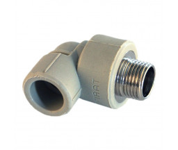 УГОЛ PP-R FIRAT, СЕРЫЙ, D 25x1/2" НР