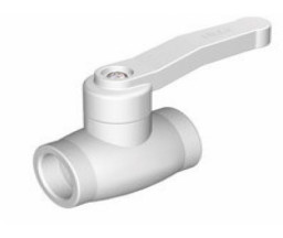 КРАН ШАРОВЫЙ PP-R FIRAT, СЕРЫЙ, D 63 mm