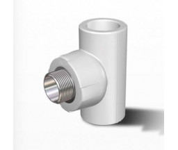 ТРОЙНИК PP-R FIRAT, БЕЛЫЙ, D 25x1/2"x25 НР