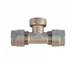 ТРОЙНИК ОБЖИМНОЙ РАЗЪЕМНЫЙ D 26x3/4"x26 mm ВР