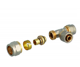 ТРОЙНИК ОБЖИМНОЙ РАЗЪЕМНЫЙ D 16x16x16 mm