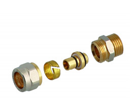 СОЕДИНИТЕЛЬ ОБЖИМНОЙ РАЗЪЕМНЫЙ D 20x1/2" НР