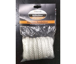 SNUR DIN FIBRA DIN STICLA PENTRU CAZANE, NON-AZBEST, 12x12 mm x 2.5 m