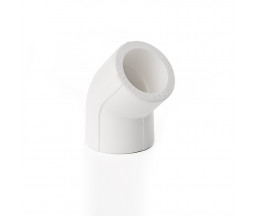 COT PP-R ALB VALROM, 45 GRADE, D 20 mm