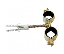 COLIER DUBLU CU GARNITURA, SURUB SI DIBLU, D 26-28 mm