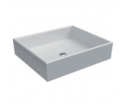 УМЫВАЛЬНИК IDEAL STANDARD STRADA КВАДРАТНЫЙ, НА СТОЛЕШНИЦУ, БЕЗ ОТВЕРСТИЯ ДЛЯ СМЕСИТЕЛЯ, L.50xA.42xH14.cm,