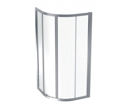 CABINA DUS GEBERIT GEO, SEMIROTUNDA, STICLA SECURIZATA 6mm, PROFIL ARGINTIU, 90x90x190cm