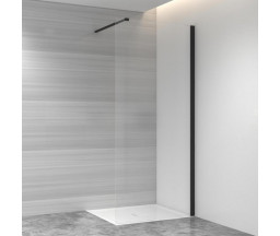 PERETE DUS WALK-IN EVOLUTION, STICLA SECURIZATA 8 mm, L 120x H 190 cm, PROFIL NEGRU