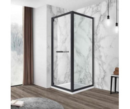 CABINA DUS EVOLUTION SLIDE-IN 90x90cm DX, STICLA 8mm, PROFIL NEGRU