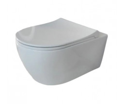 VAS WC SUSPENDAT QUARTER DEEP, 54 cm, FARA CAPAC, ALB LUCIOS