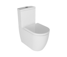 VAS WC QUARTER DEEP, CU IESIRE IN LATERAL, CU REZERVOR PE VAS (FARA MECANISM SI CAPAC)