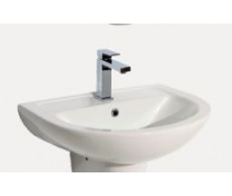 УМЫВАЛЬНИК ALVIT EFEKTA, БЕЛЫЙ ГЛЯНЦЕВЫЙ, 55X45 СМ