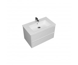 MOBILIER CU LAVOAR QUARTER LAKE, SUSPENDAT, 100x45 cm, ALB