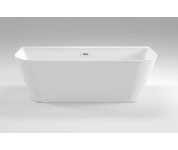 CADA FREESTANDING SELENE BACK TO WALL, ACRIL, 170x80x58 cm, ALB LUCIOS