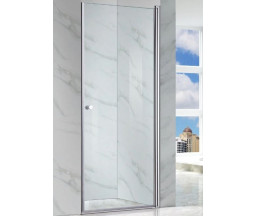 ДВЕРЬ ДЛЯ ДУША, УСТАНОВКА В НИШЕ, АЛЮМИНИЕВЫЙ ПРОФИЛЬ, РАСПАШНАЯ, 6mm, 90x185 cm