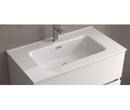 LAVOAR PENTRU MOBILIER SALGAR CONSTANZA, PORTELAN, ALB LUCIOS, 81X46X17CM