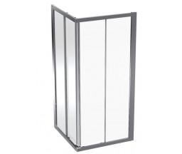CABINA DUS GEBERIT GEO, PATRATA, STICLA SECURIZATA 6mm, PROFIL ARGINTIU, 90x90x190cm