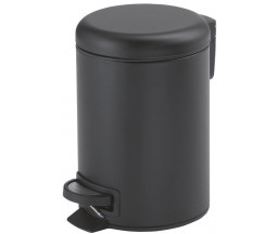 COS DE GUNOI GEDY POTTY, CU PEDALA, SOFT-CLOSE, NEGRU MAT, 5 L