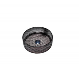 LAVOAR PE BLAT EVOLUTION, ROTUND, STICLA, NEGRU, D.36x11.2cm