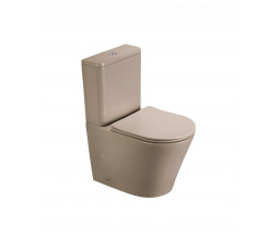 УНИТАЗ EVOLUTION ROUND, БАЧОК И СИДЕНИЕ, ГОРИЗОНТАЛЬНЫЙ ВЫПУСК, БЕЖ, 61.8x38x82.5cm