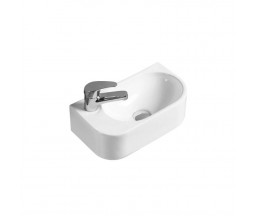 LAVOAR DE BAIE EVOLUTION, CU ORIFICIU STANGA, ALB, 41x22.5x11cm