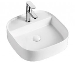 УМЫВАЛЬНИК KRONER IRIS НА СТОЛЕЩНИЦУ, С ОТВЕРСТИЕМ ДЛЯ СМЕСИТЕЛЯ, 45x45 cm