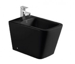 BIDEU SUSPENDAT, ROMSTAL, SQUARE, NEGRU, 48.5X34.5X33CM