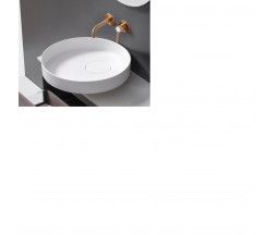 НАКЛАДНОЙ УМЫВАЛЬНИК KRONER RADA, КОМПОЗИТ, БЕЛЫЙ МАТОВЫЙ, 55x55x14 см