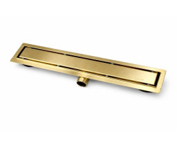 RIGOLA DUS FORTUNA, REVERSIBILA, INOX 1,2mm, 50 L/min, 80 cm, SIFON ANTIMIROS, GOLDEN BRUSH